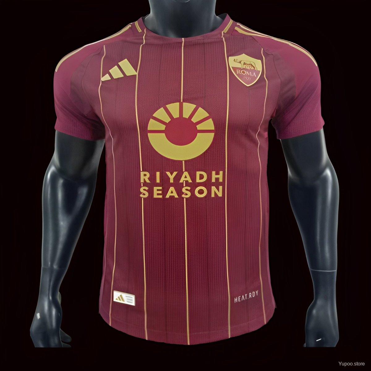 Camiseta de fútbol Roma 2024/25 LOCAL MANGA CORTA VERSION JUGADOR